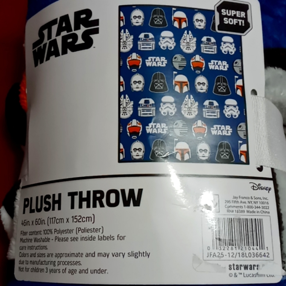NEW STAR WARS Super Soft Plush Throw